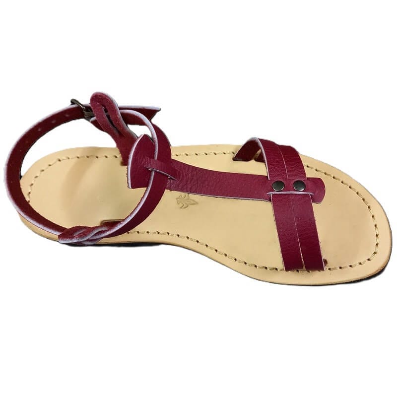 Sandales artisanales femme en cuir fabriquées en France Tabitha