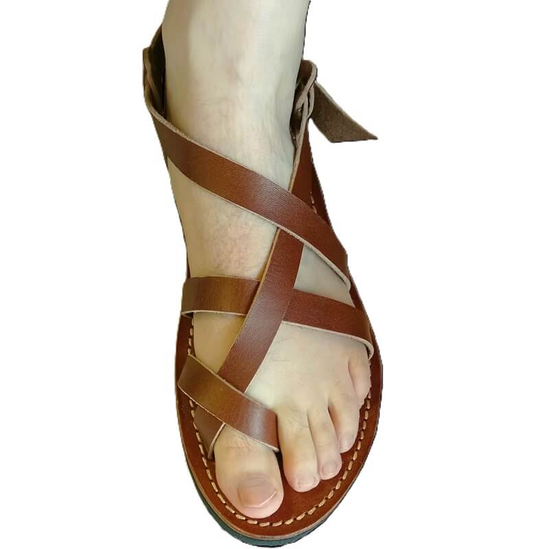Sandales homme en cuir fabriquées en France