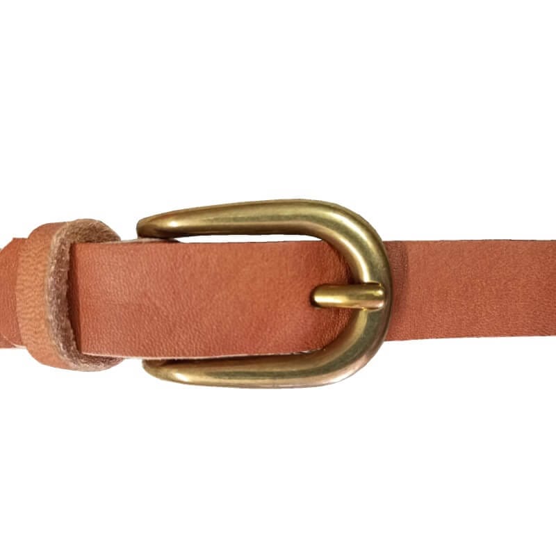 Ceinture cuir marron naturel