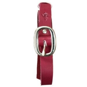 Ceinture cuir bordeaux