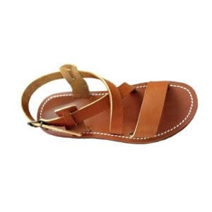 sandales cuir homme lanières croisées