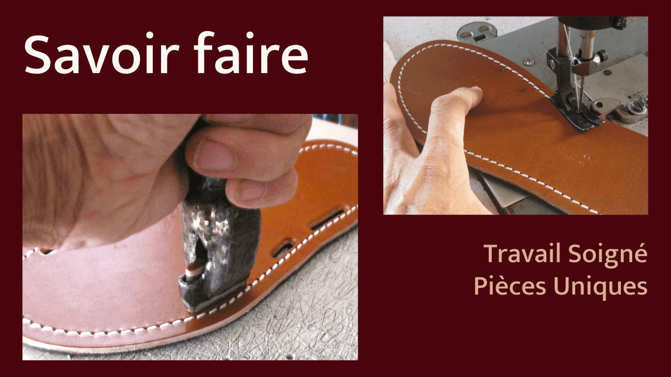 sandales artisanales en cuir